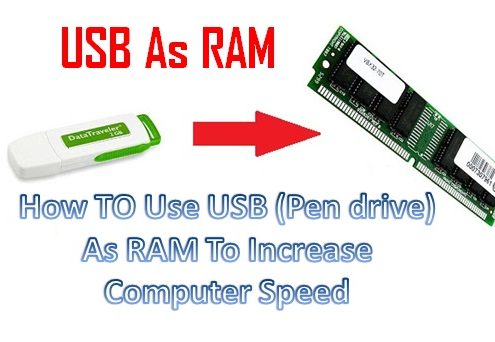 use usb as RAM to increase pc speed
