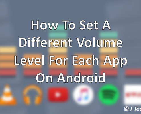how to set a different volume level for each app in android