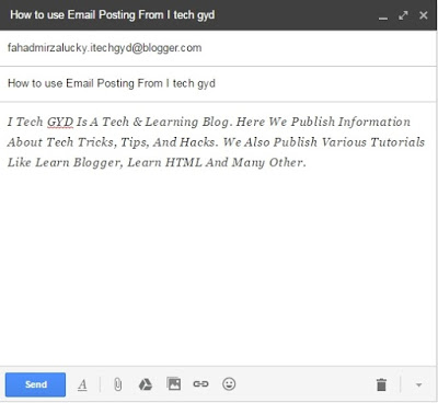 Posting Using Email