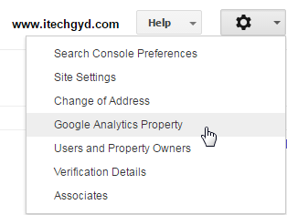link the Google Analytics and Search Console with each other