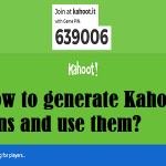 How to generate Kahoot Pins and use them?